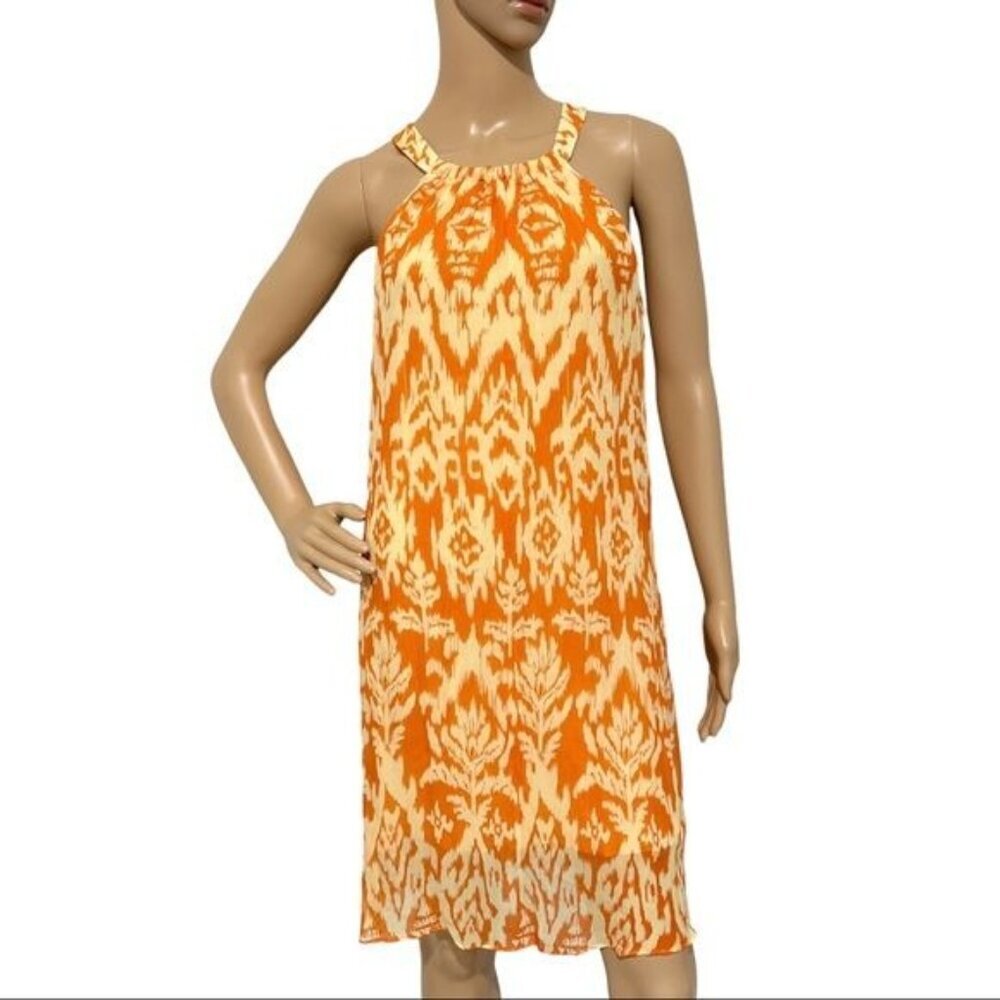 Sundance Orange and Cream Mini Dress
